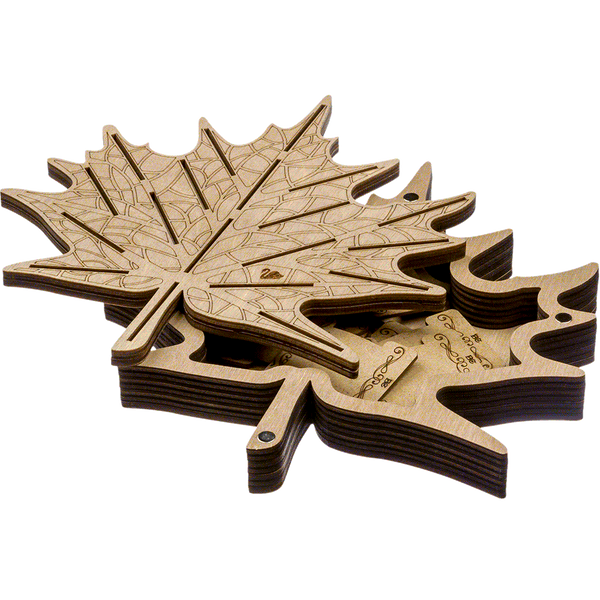 Bobbin Organizer Box &ndash; &ldquo;Light Maple Leaf&rdquo; + 21 bobbins FLZB(N)-046