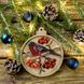 Wooden Bead Embroidery Kit &ndash; &ldquo;Christmas Ornament &ndash; Bullfinch on Viburnum&rdquo; FLK-367 FLK-367 photo 1