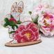 Wooden Bead Embroidery Kit &ndash; &ldquo;Bunny&rdquo; FLK-085 FLK-085 photo 4