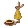 Wooden Bead Embroidery Kit &ndash; &ldquo;Easter Egg Stand &ndash; Bunny in Yellow&rdquo; FLK-331 FLK-331 photo 4