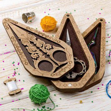 Scissors Case (inside size 6.5 &times; 14 cm, &ldquo;Double-Layer&rdquo;) FLZB(N)-018