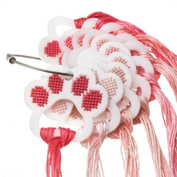 Thread Organizer &ndash; Fiber Swatch Drops &ldquo;Paw&rdquo; FLZ(S)-110 (10 pcs)