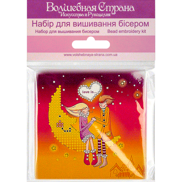 Bead embroidery magnet FLA-030