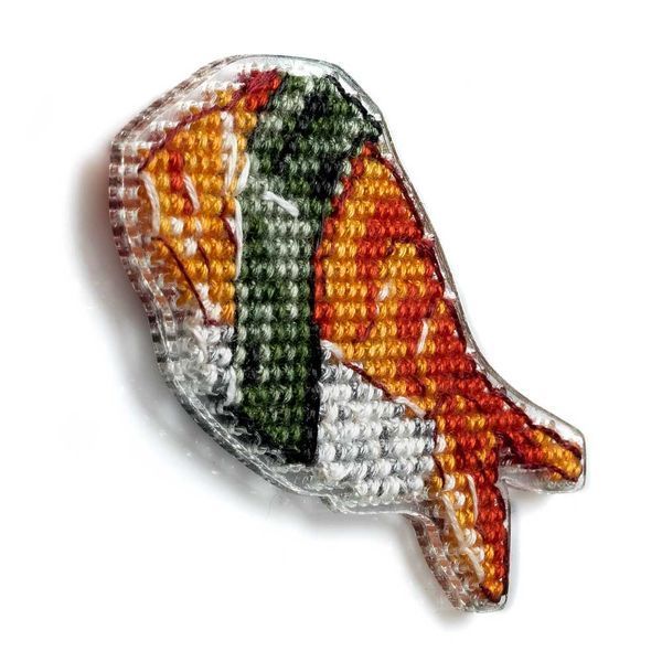 Plastic Cross-Stitch Kit &ndash; "Shrimp Sushi" (Double-Sided) FLX-086