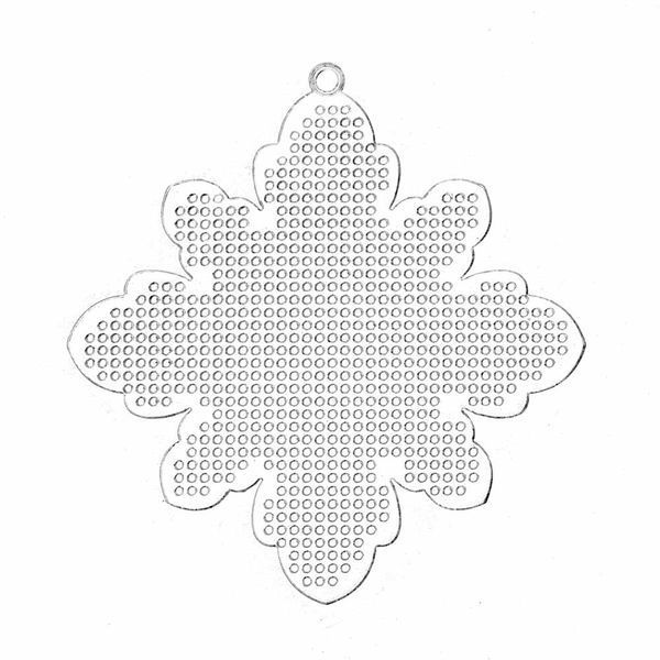 Plastic Embroidery Blank &ndash; &ldquo;Snowflake&rdquo; FLBE(PL)-006