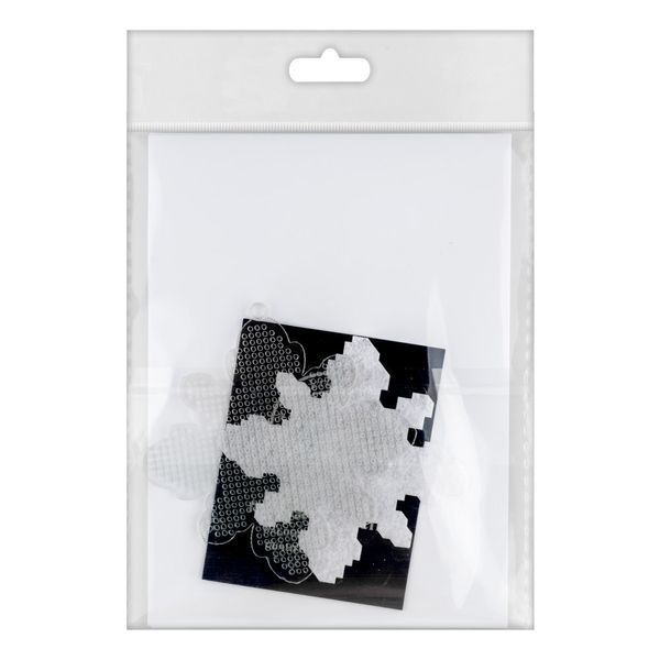 Plastic Embroidery Blank &ndash; &ldquo;Snowflake&rdquo; FLBE(PL)-006