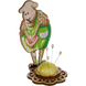 Wooden Bead Embroidery Kit &ndash; &ldquo;Pincushion &ndash; Cheerful Sheep&rdquo; FLK-281 FLK-281 photo 4