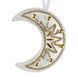 Faux Leather Bead Embroidery Kit &ndash; &ldquo;Crescent Moon Christmas Ornament&rdquo; (Double-Sided) FLBB-128 White FLBB-128 photo 4