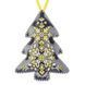 Faux Leather Cross-Stitch Kit &ndash; &ldquo;Christmas Tree Ornament&rdquo; (Double-Sided) FLHL-083 Blue FLHL-083 photo 5