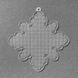 Plastic Embroidery Blank &ndash; &ldquo;Snowflake&rdquo; FLBE(PL)-006 FLBE(PL)-006 photo 1