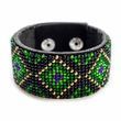 Faux Leather Bead Embroidery Kit &ndash; &ldquo;Bracelet&rdquo; (3 &times; 22 cm) FLBB-019 Black FLBB-019 photo 7