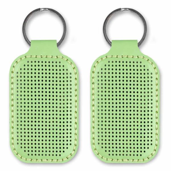Faux Leather Embroidery Blank &ndash; &ldquo;Keychain&rdquo; FLBE(BB)-070 Light Green