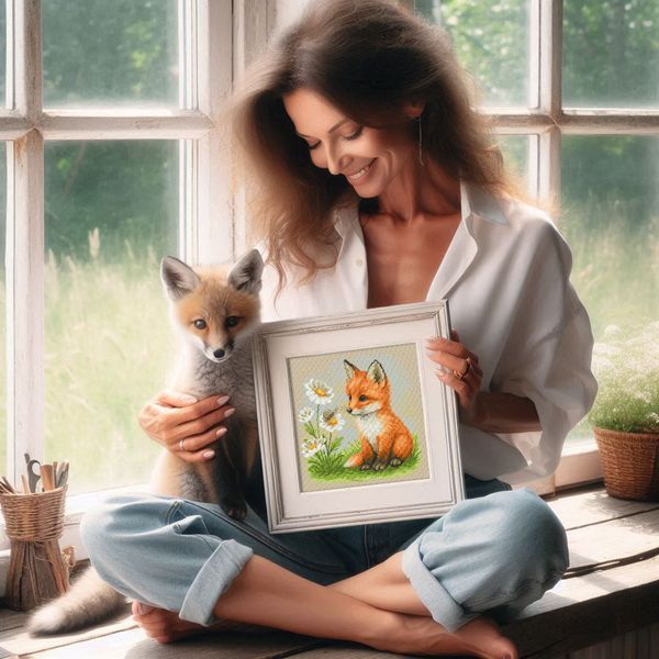 Cross-Stitch Pattern &ndash; "Daisy for a Friend" WLP-058