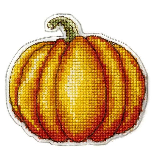 Plastic Cross-Stitch Kit &ndash; "Pumpkin" (Double-Sided) FLX-092