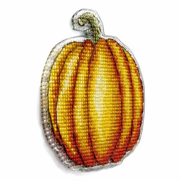 Plastic Cross-Stitch Kit &ndash; "Pumpkin" (Double-Sided) FLX-092