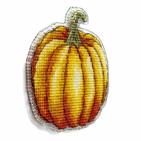 Plastic Cross-Stitch Kit &ndash; "Pumpkin" (Double-Sided) FLX-092