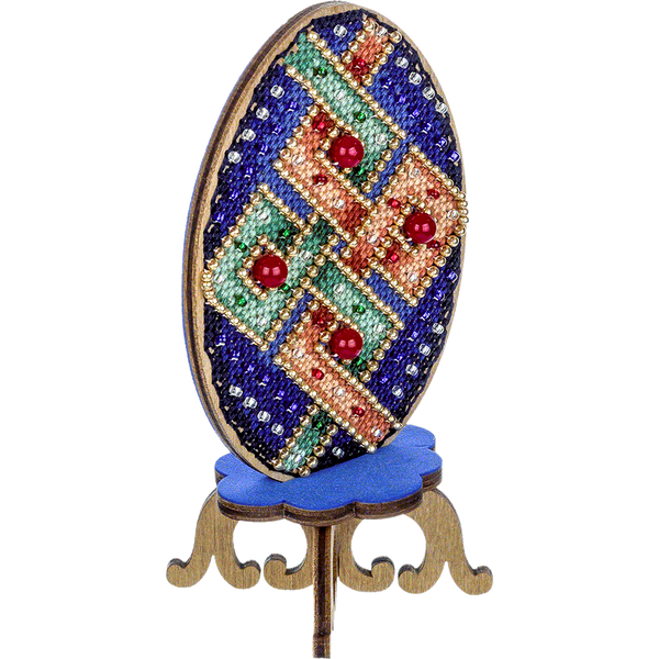 Wooden Cross-Stitch Kit &ndash; &ldquo;Easter Egg&rdquo; FLW-040