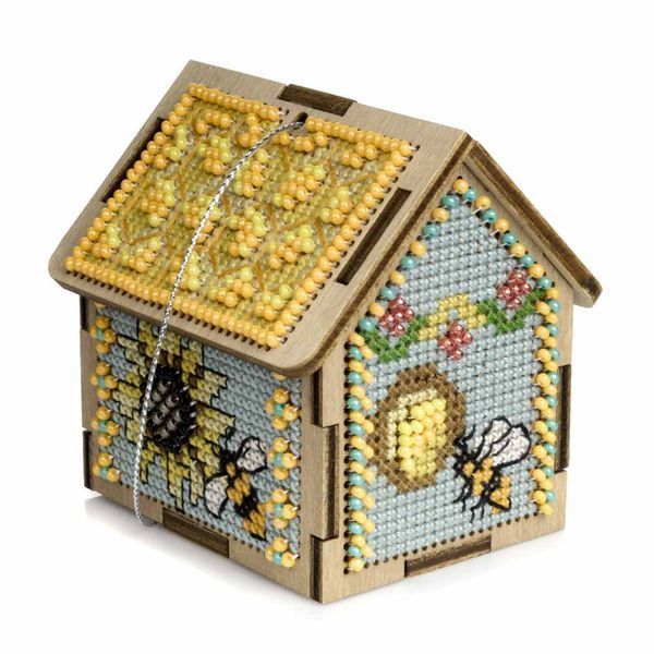 Wooden Cross-Stitch Kit &ndash; &ldquo;Spring House&rdquo; FLW-062