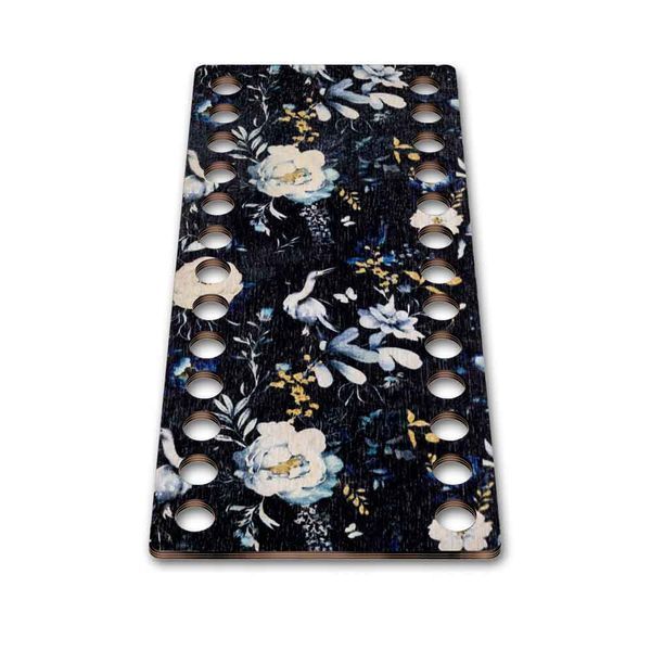 Floss Organizer &ndash; &ldquo;Night Flowers, Narrow Rectangular&rdquo; FLZ(P)-104