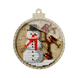 Wooden Bead Embroidery Kit &ndash; &ldquo;Christmas Ornament &ndash; Snowman&rdquo; FLK-368 FLK-368 photo 3