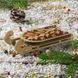 Wooden Bead Embroidery Kit &ndash; &ldquo;Sled Ornament &ndash; Golden Red Pattern&rdquo; FLK-468 FLK-468 photo 1