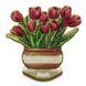 Wooden Cross-Stitch Kit &ndash; &ldquo;Tulips&rdquo; FLW-077 FLW-077 photo 3