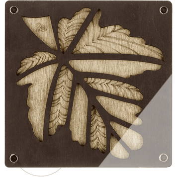 Bead Organizer Box &ndash; &ldquo;Maple Leaf&rdquo;, With Clear Lid FLZB-038