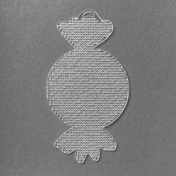 Plastic Embroidery Blank &ndash; &ldquo;Candy&rdquo; FLBE(PL)-013