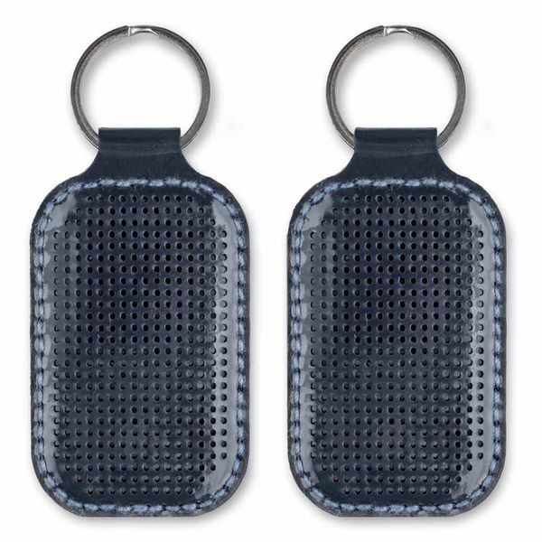 Faux Leather Embroidery Blank &ndash; &ldquo;Keychain&rdquo; FLBE(BB)-071 Blue