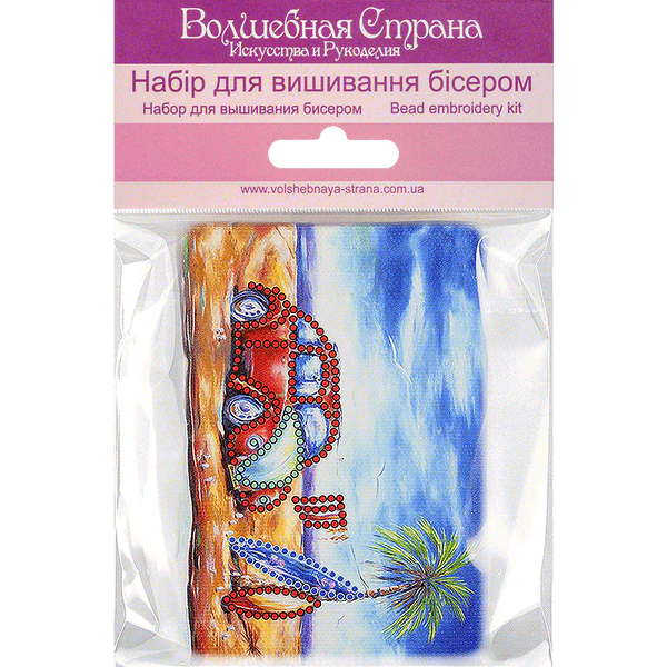 Bead embroidery magnet FLA-287
