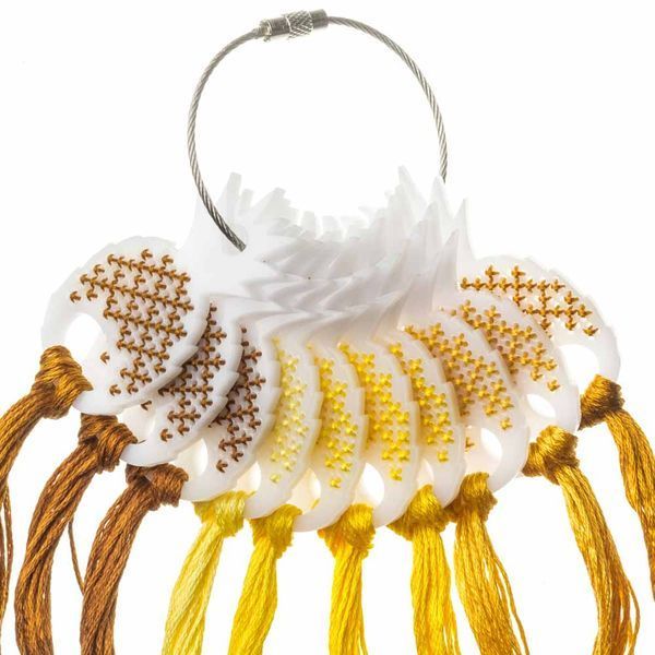 Thread Organizer &ndash; Fiber Swatch Drops &ldquo;Pineapple&rdquo; FLZ(S)-117 (10 pcs)
