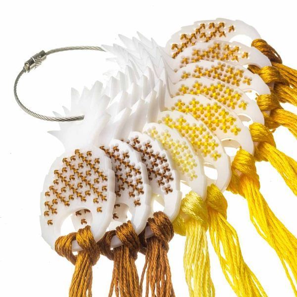 Thread Organizer &ndash; Fiber Swatch Drops &ldquo;Pineapple&rdquo; FLZ(S)-117 (10 pcs)