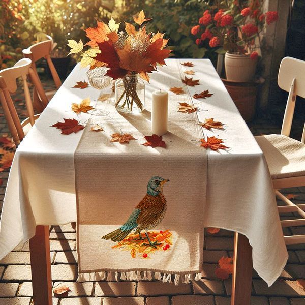 Cross-Stitch Pattern &ndash; "Fieldfare in autumn" WLP-045