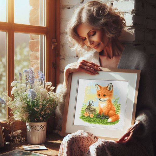 Cross-Stitch Pattern &ndash; "Meeting in the Forest" WLP-059