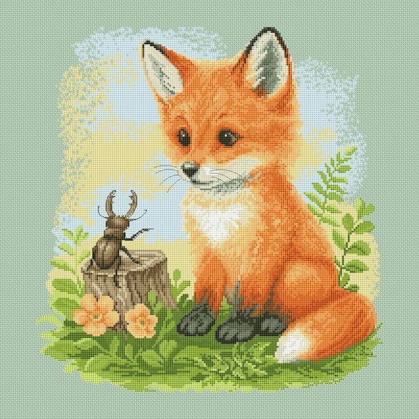 Cross-Stitch Pattern &ndash; "Meeting in the Forest" WLP-059