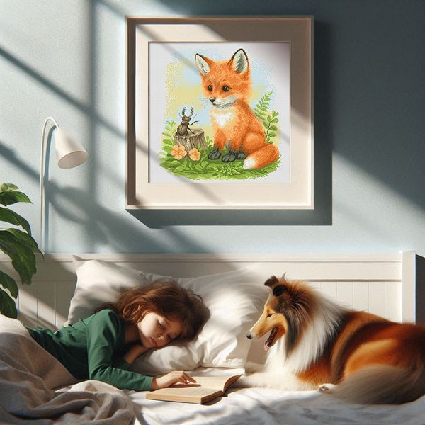 Cross-Stitch Pattern &ndash; "Meeting in the Forest" WLP-059