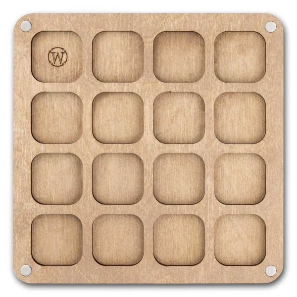 Bead Organizer Box &ndash; &ldquo;Square&rdquo;, With Clear Lid FLZB-243