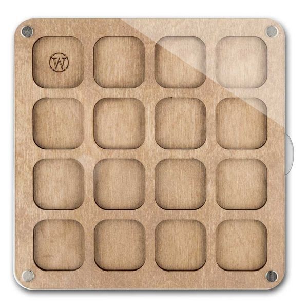 Bead Organizer Box &ndash; &ldquo;Square&rdquo;, With Clear Lid FLZB-243