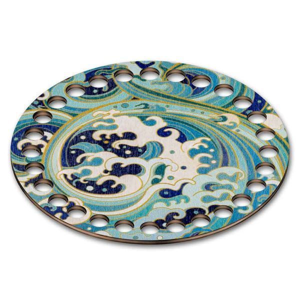 Floss Organizer &ndash; &ldquo;Ocean Wave, Round&rdquo; FLZ(P)-105