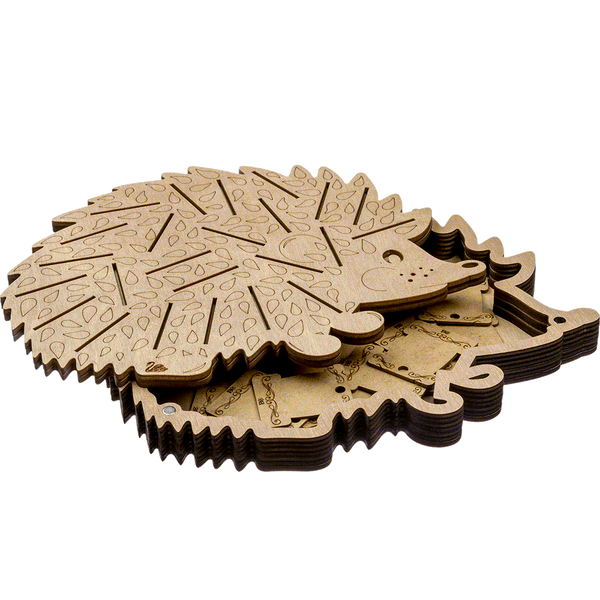 Bobbin Organizer Box &ndash; &ldquo;Light Hedgehog&rdquo; + 26 bobbins FLZB(N)-048