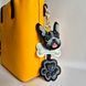 Faux Leather Bead Embroidery Kit &ndash; &ldquo;Bag Charm Black Bulldog&rdquo; FLBB-191 FLBB-191 photo 1