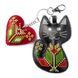 Faux Leather Bead Embroidery Kit &ndash; &ldquo;Bag Charm Cat Tenderness&rdquo; FLBB-182 FLBB-182 photo 2