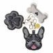 Faux Leather Bead Embroidery Kit &ndash; &ldquo;Bag Charm Black Bulldog&rdquo; FLBB-191 FLBB-191 photo 2