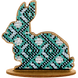 Wooden Bead Embroidery Kit &ndash; &ldquo;Bunny&rdquo; FLK-087 FLK-087 photo 2
