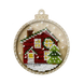 Wooden Bead Embroidery Kit &ndash; &ldquo;Christmas Ornament &ndash; Festive House&rdquo; FLK-369 FLK-369 photo 3