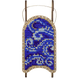 Wooden Bead Embroidery Kit &ndash; &ldquo;Sled Ornament &ndash; Blue and White Pattern&rdquo; FLK-469 FLK-469 photo 3