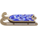 Wooden Bead Embroidery Kit &ndash; &ldquo;Sled Ornament &ndash; Blue and White Pattern&rdquo; FLK-469 FLK-469 photo 4