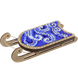 Wooden Bead Embroidery Kit &ndash; &ldquo;Sled Ornament &ndash; Blue and White Pattern&rdquo; FLK-469 FLK-469 photo 2