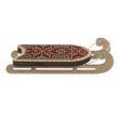 Wooden Bead Embroidery Kit &ndash; &ldquo;Sled Ornament &ndash; Dark Red Pattern&rdquo; FLK-470 FLK-470 photo 6