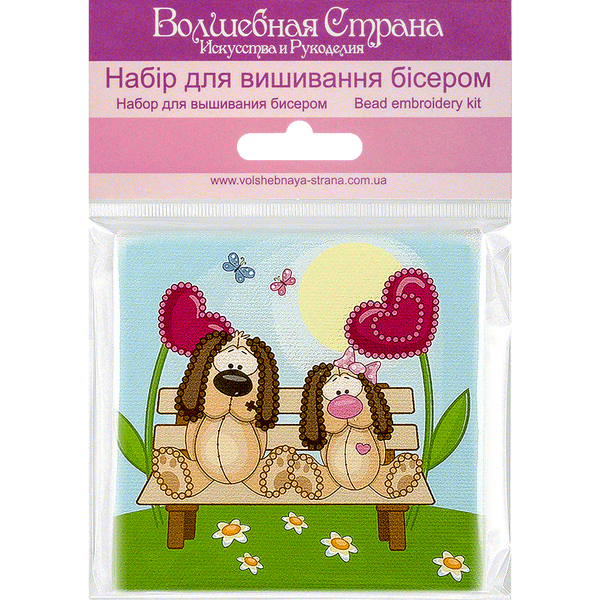 Bead embroidery magnet FLA-088